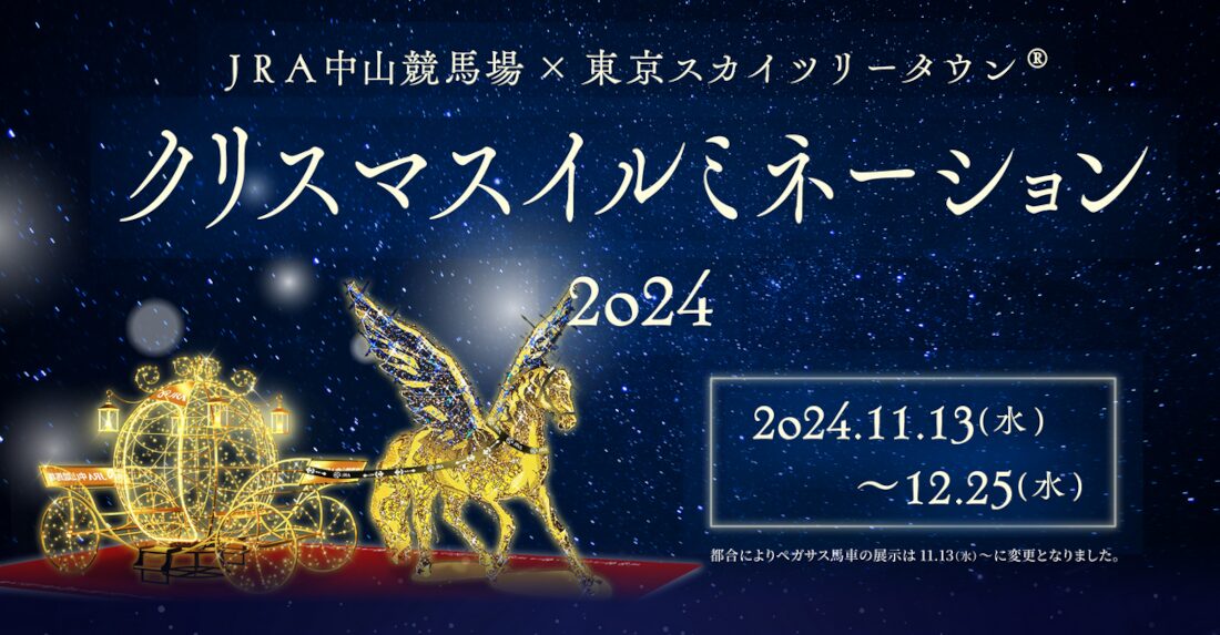 「中山競馬場×東京スカイツリータウン」クリスマスイルミネーション